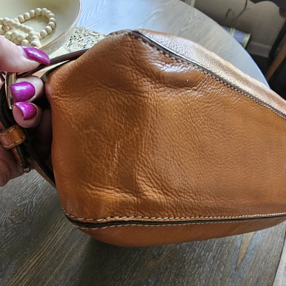 MICHAEL Michael Kors Vintage Chestnut Leather Shoulder Bag/Hobo - Picture 5 of 10